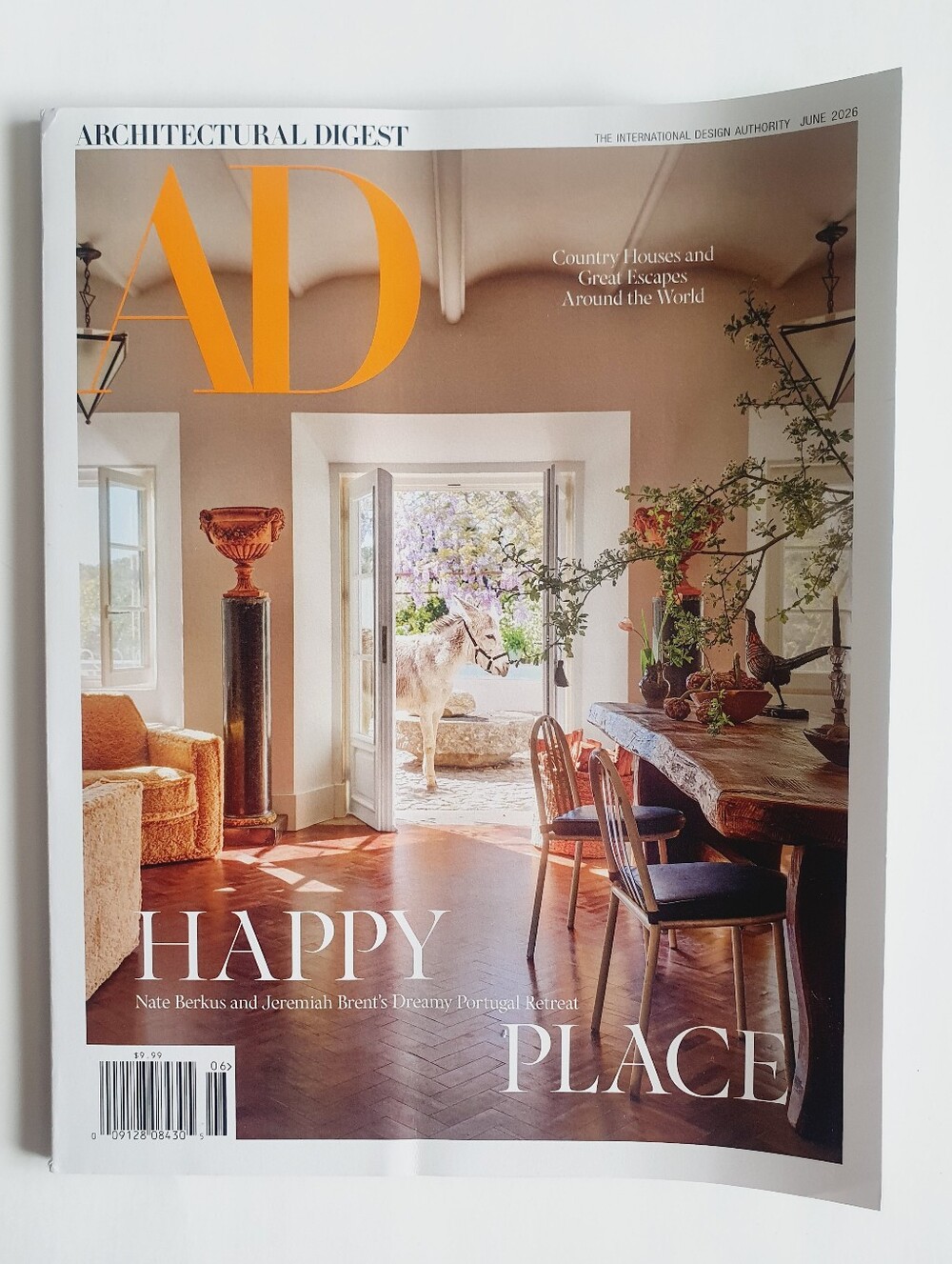 Architectural Digest Magazine June, 2026 - Nate Berkus Happy Place Country House